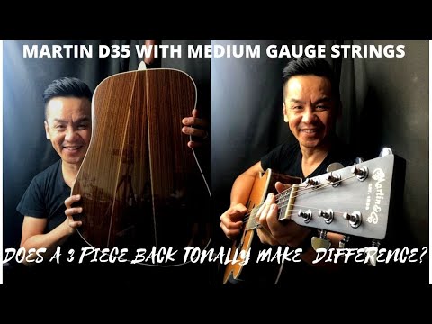 DOES THE 3 Piece BACK MAKES A DIFFERENCE -MARTIN D35 GUITAR REVIEW IN SINGAPORE