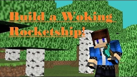 Minecraft: How to Build an Easy Working Rocket Ship in 1.8! NO MODS! (Tutorial)