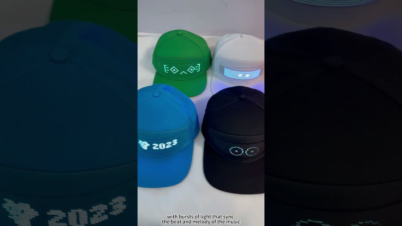 led baseball cap, USB Charging luminous light up led hats even party led christmas Halloween cap