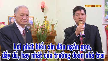 Phát biểu xin dâu ngắn gọn, đầy đủ của Bác trưởng đoàn nhà trai trong lễ cưới