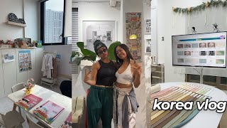 finding a routine in korea! skincare, gym, shopping, dance vlog
