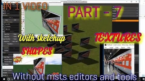MODEL (SHAPE) MAKING FOR MSTS | PART 7 | HOW TO CREATE ROUTE IN MSTS WITHOUT MSTS EDITORS AND TOOLS|