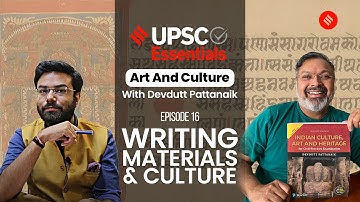 UPSC Art & Culture With Devdutt Pattanaik: Writing Materials In India | S1 EP-16 | 28 Sep 2023