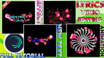 Lyrics status video editing viral text animation||effect video editing Alight motion Bangla Lekha