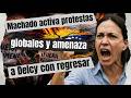 Machado enciende protestas fuera de Venezuela y desata polémica