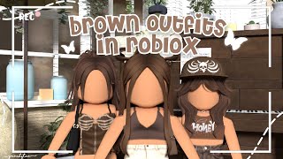 *AESTHETIC* roblox BROWN outfits | w codes   links| peachytea