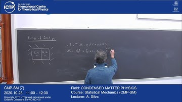 Statistical Mechanics (CMP-SM) Lecture 7