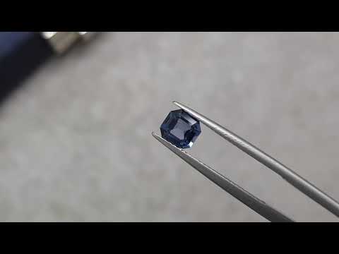 Cobalt blue spinel in ascher cut 0.92 carats, Tanzania Video  № 1