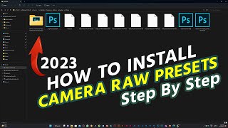 1 Min Photoshop Tutorial: How to Install Camera 📸 Raw Presets 2023 #howto #install #camerarawpresets