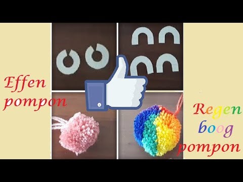 Video: Hoe Maak Je Een Pompon Op Twee Manieren