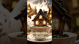A Tiny Bunny Village Hidden Inside a Teapot 🐰☕
