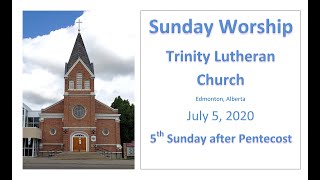 Details 5th Sunday after Pentecost - Trinity Lutheran Church News