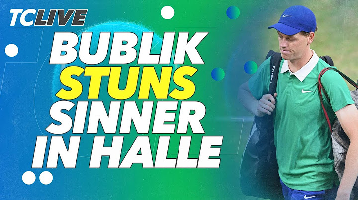 Roddick reacts to Sinner's Halle loss to Bublik | TC Live