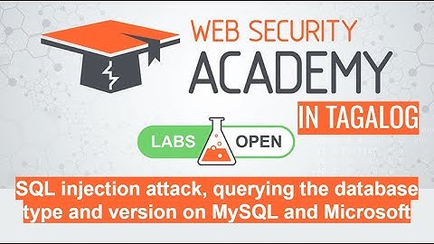 SQL injection attack query the database type & version on MySQL & Microsoft | Portswigger Academy