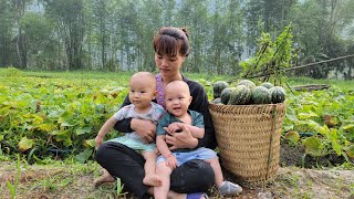 Looking back on the hard days of harvesting vegetables and fruits to sell to raise two children