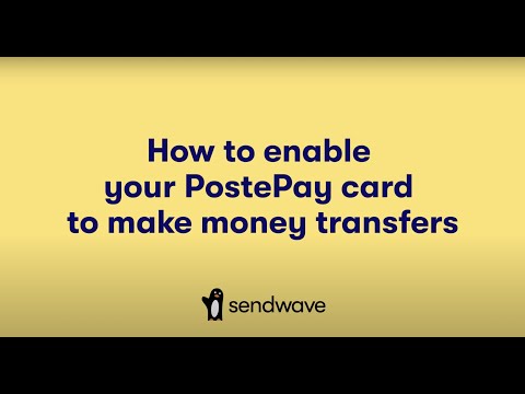 How to enable your PostePay card to make money transfers