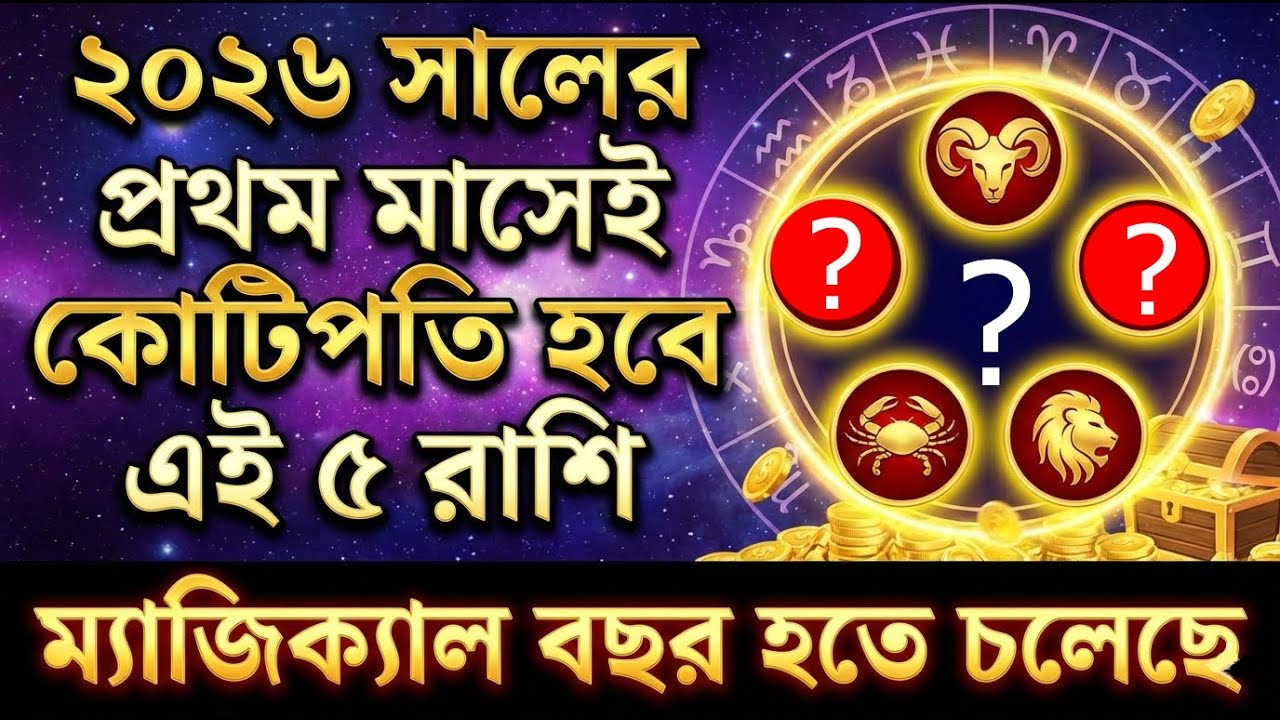 ২০২৬ সালের প্রথম মাসেই কোটিপতি হবে এই ৫ রাশি || How 5 zodiac sign become a rich by using share