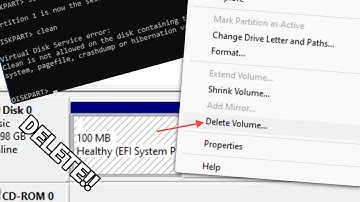 WHAT HAPPENED DELETE PARTITION EFI ON WINDOWS ?