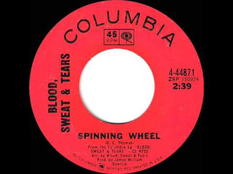 1969 HITS ARCHIVE: Spinning Wheel - Blood, Sweat & Tears (a #2 record--mono 45 single version)