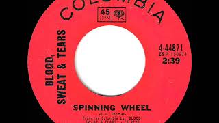 1969 HITS ARCHIVE: Spinning Wheel - Blood, Sweat & Tears (a #2 record--mono 45 single version)