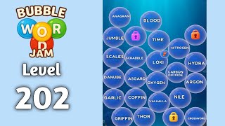 Bubble word jam level 202 walkthrough solution 