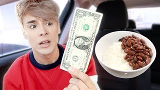 i only spent 1 DOLLAR on FOOD for 24 hours !!!