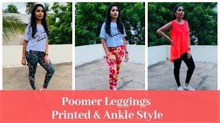 Poomer Printed/ Ankle leggings 