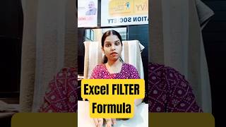 FILTER Formula in Excel Hindi | Excel Me Data Filter Kaise Kare#excel#shorts#short#yt#exceltips