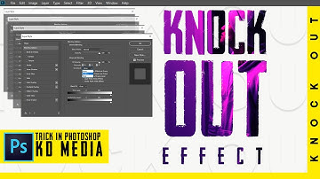 How to create this Knock Out Effect | Photoshop Tricks | Text Effects | Kd media