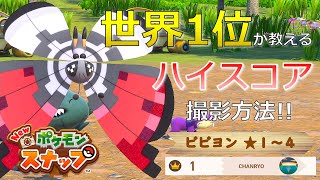 Newポケモンスナップ ビビヨン １ ４ 高得点撮影方法 ハイスコア 攻略 Youtube