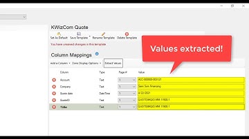KWIZ Scan app Zonal OCR - quick peek