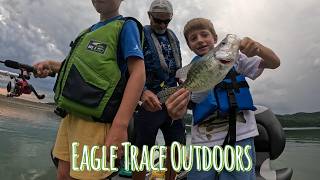 Athlete Statistics Kids first time crappie fishing on Cave Run Lake