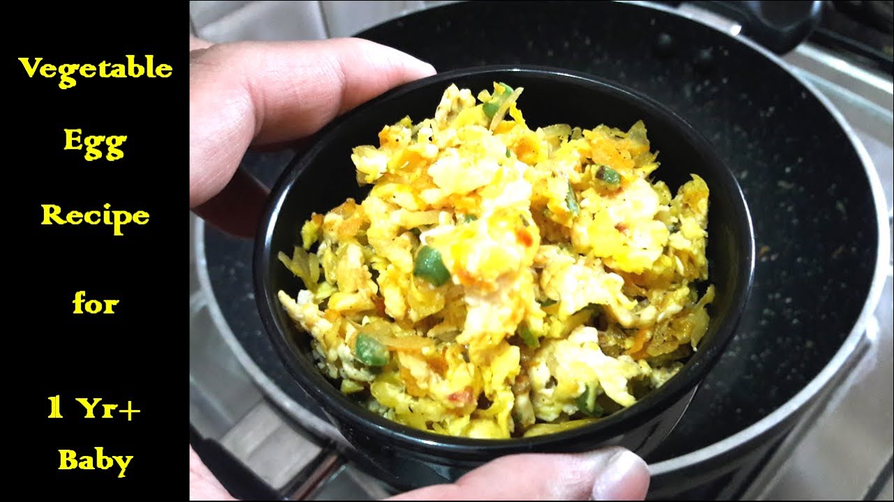 Vegetable Egg Recipe for 1Yr + Baby II Food for babies, toddlers & kids
