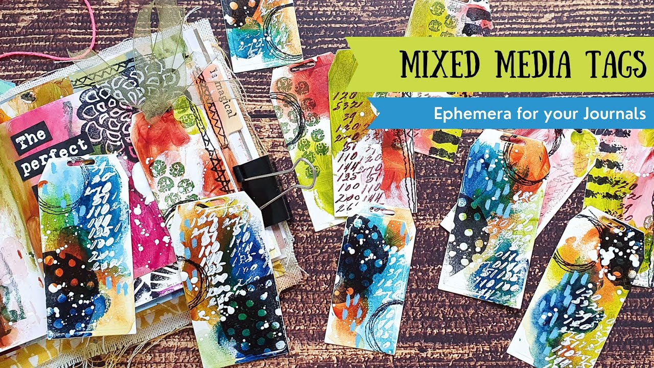 Journaling Ephemera - Mixed Media Tags for your Art Journal - Tutorial ...