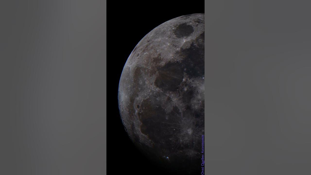 Incredible Live Large Telescope Footage of the Moon Rusting High
