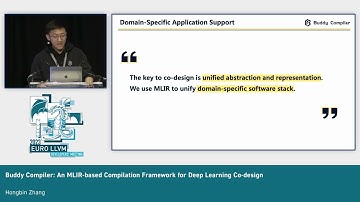2023 EuroLLVM - Buddy Compiler: An MLIR-based Compilation Framework for Deep Learning Co-design