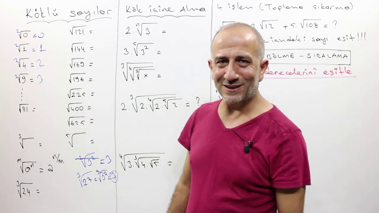 KÖKLÜ SAYILAR | PDF |TYT-KPSS-DGS-16 ÖĞRENME GARANTİLİ