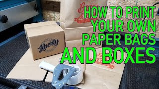 HOW TO PRINT PAPER BAGS AND CARBOARD BOXES
