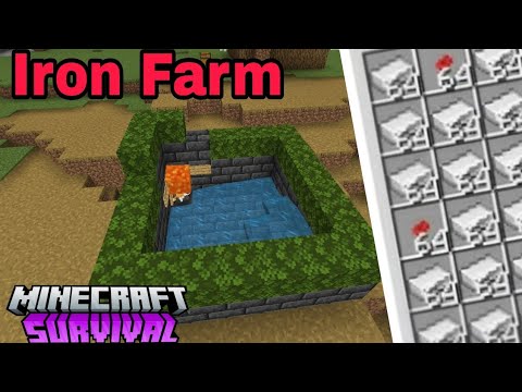 Minecraft Survival Series Building Iron Farm Part:-2 In Tamil - YouTube