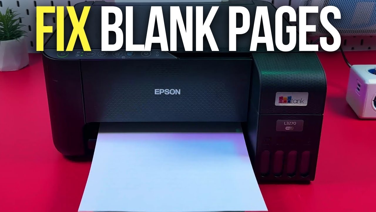 How to Fix Blank Pages on Your Epson EcoTank Printer - Troubleshooting ...