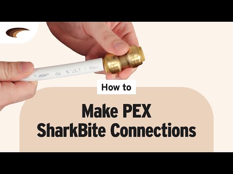 Video: Làm cách nào để bạn kết nối SharkBite với đồng PEX?