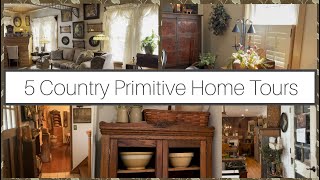 5 Cozy COUNTRY Antique PRIMITIVE Home TOURS - Spring 2024