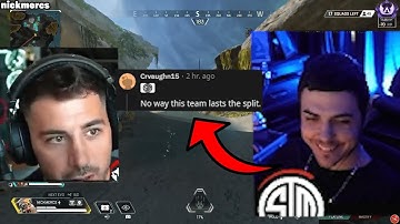 TSM Imperialhal reacts to NICKMERCS getting HEATED with Deeds before ALGS Scrims..