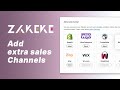 Zakeke Tutorials - Add extra sales channels on your Zakeke account