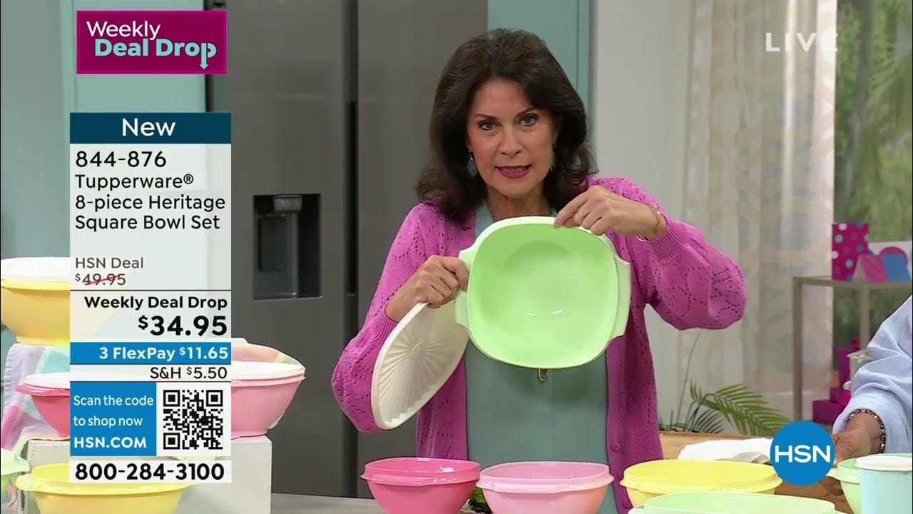 Tupperware® 8-piece Heritage Square Bowl Set