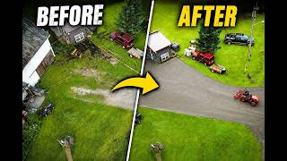 Restoring, reconditioning and expanding a gravel driveway.