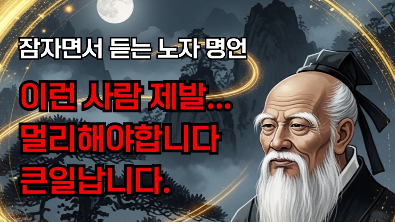 노자가 말한 나이 들수록 반드시 멀리해야 할 사람 7종류 | 명언 모음 읽어주기
