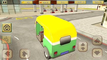 Auto Rickshaw Parking Driving Game || Tuk Tuk Auto Rickshaw Game || Kids Rickshaw Taxi Driving