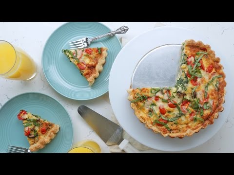 Spring Vegetable Quiche Recipe | The Inspired Home