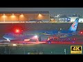 Night planespotting at schiphol airport  40 mins of pure aviation  b747b777b787a350a380